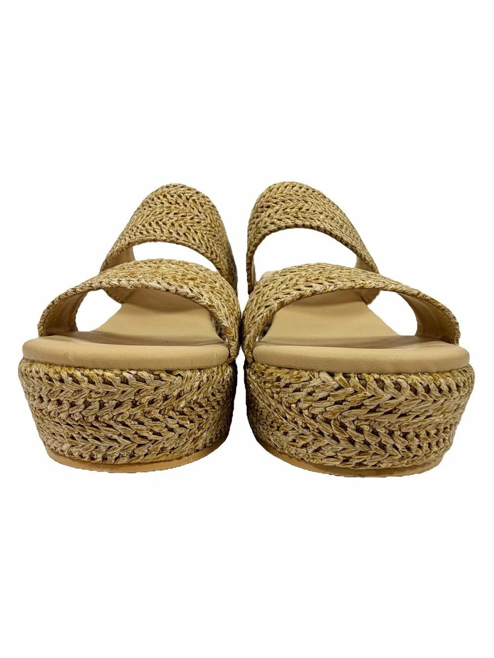 NWT North Oak Espadrilles Platform Wedge Sandals Size 7 Women's